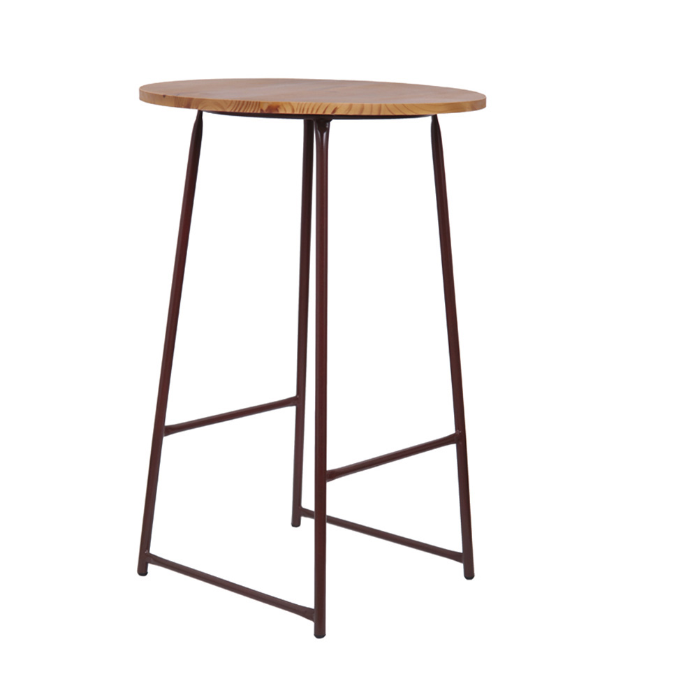Conjunto de Mesa Bistrô com 2 Banquetas Cheers Castanho e Branco