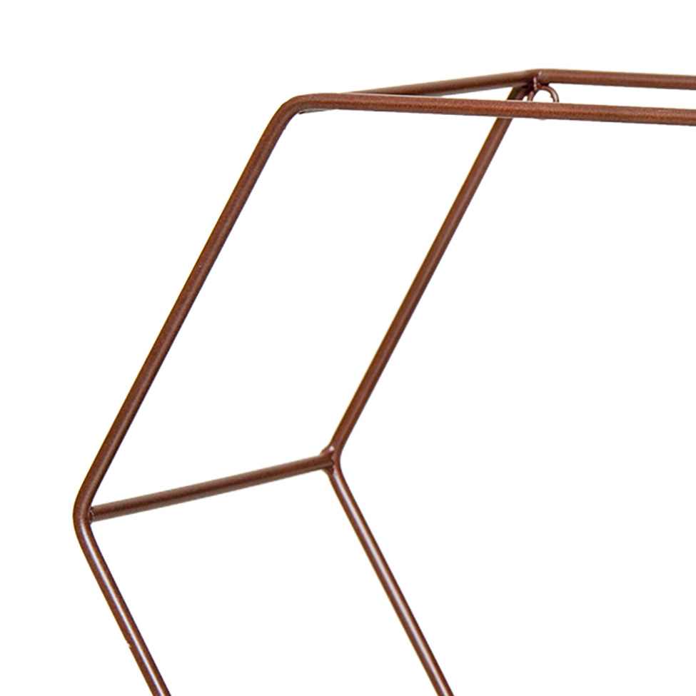 Nicho Hexagonal Katarine Marrom