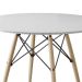 Mesa de Jantar Redonda Eiffel Wood Branco 110 cm