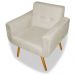 Poltrona Decorativa Anitta Suede Bege - Shop da Mobilia