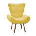 Poltrona Decorativa Bella Suede Amarelo - Shop da Mobilia