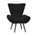 Poltrona Decorativa Bella Suede Preto - Shop da Mobilia