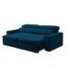Sofa 2 Lugares Retratil Reclinavel Atenas 1,60 M Suede Azul Marinho
