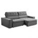 Sofa 2 Lugares Retratil Reclinavel Atenas 1,60 M Suede Cinza