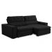Sofa 2 Lugares Retratil Reclinavel Atenas 1,60 M Suede Preto