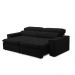 Sofa 2 Lugares Retratil Reclinavel Atenas 1,60 M Suede Preto