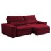 Sofa 2 Lugares Retratil Reclinavel Atenas 1,60 M Suede Vermelho
