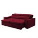 Sofa 2 Lugares Retratil Reclinavel Atenas 1,60 M Suede Vermelho