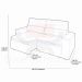 Sofa 2 Lugares Retratil Reclinavel Atenas 1,60 M Suede Vermelho