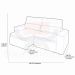 Sofa 2 Lugares Retratil Reclinavel Atenas 2,10 M Suede Preto