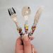 Conjunto de Talheres Mickey 3 Peças Garfo Faca Colher Inox D