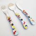 Conjunto de Talheres Mickey 3 Peças Garfo Faca Colher Inox D