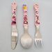 Conjunto de Talheres Minnie Rosa 3 Peças Garfo Faca Colher I
