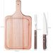 Conjunto para Churrasco Madeira 3 Peças Kit Garfo Faca e Táb