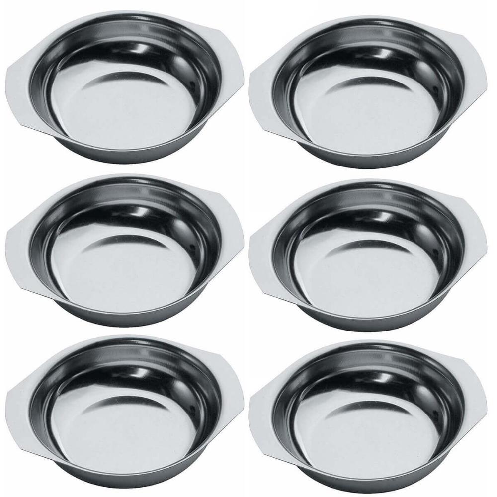 Jogo de Sobremesa Conjunto 12 peças Inox Tigelas e Colheres Simonaggio Moniz