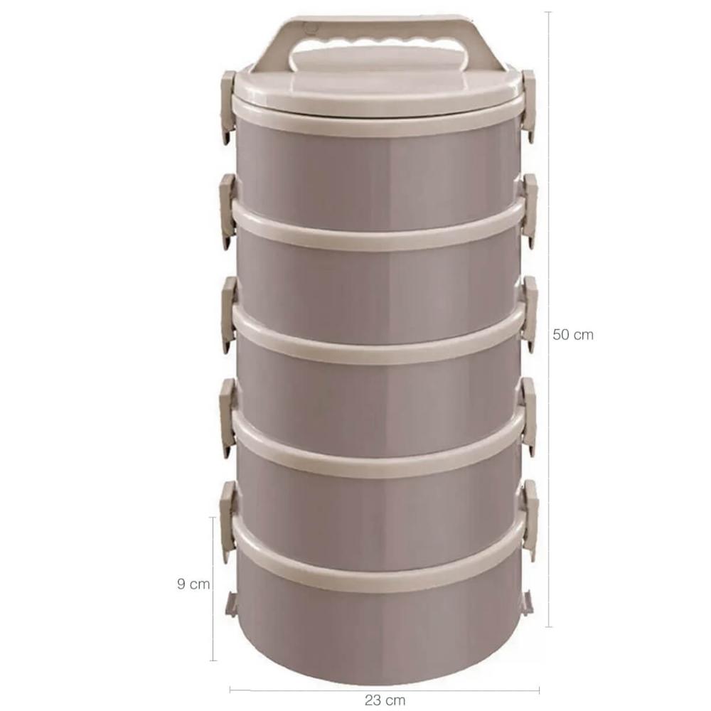 Marmita Térmica Treviso 5 Pratos Térmicos de  1,8 Litros Cap