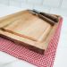 Tábua de Madeira para Carne Churrasco Tabuleiro de Corte para Cozinha 24x34cm Simonaggio