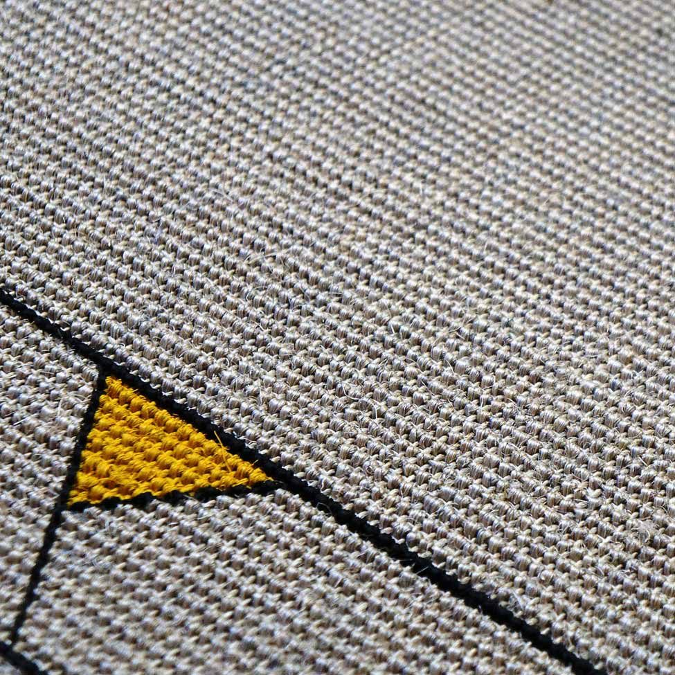 Capacho Pintado 40x60 cm Areia 140992 Apaeb