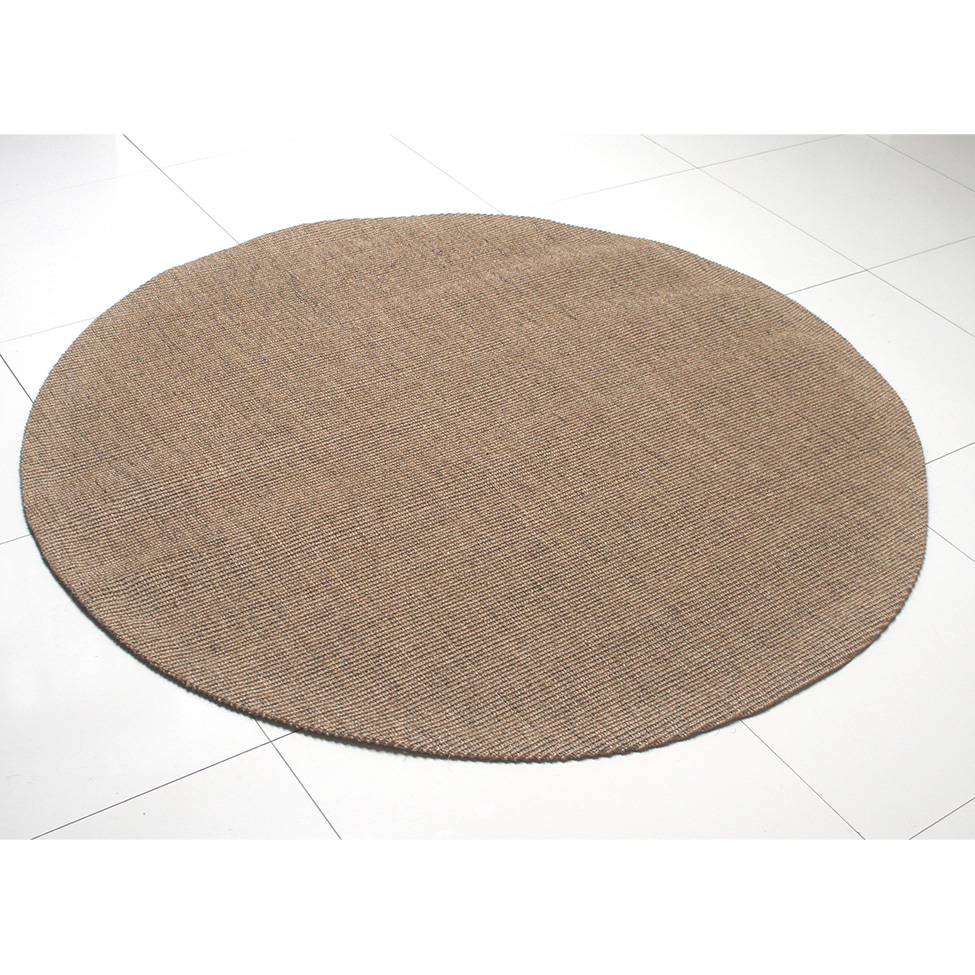 Tapete Natural Redondo Sisal (200x200cm) Camelo