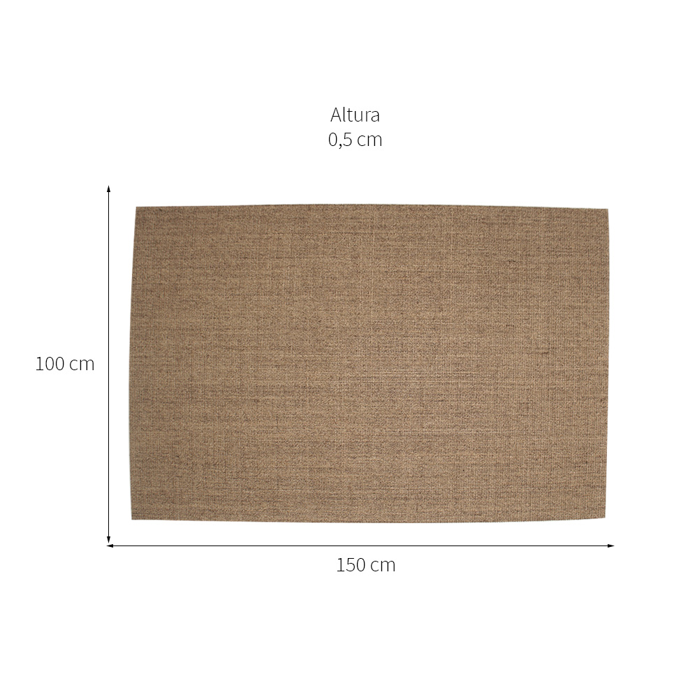 Tapete Natural Retangular Sisal (100x150cm) Kapa