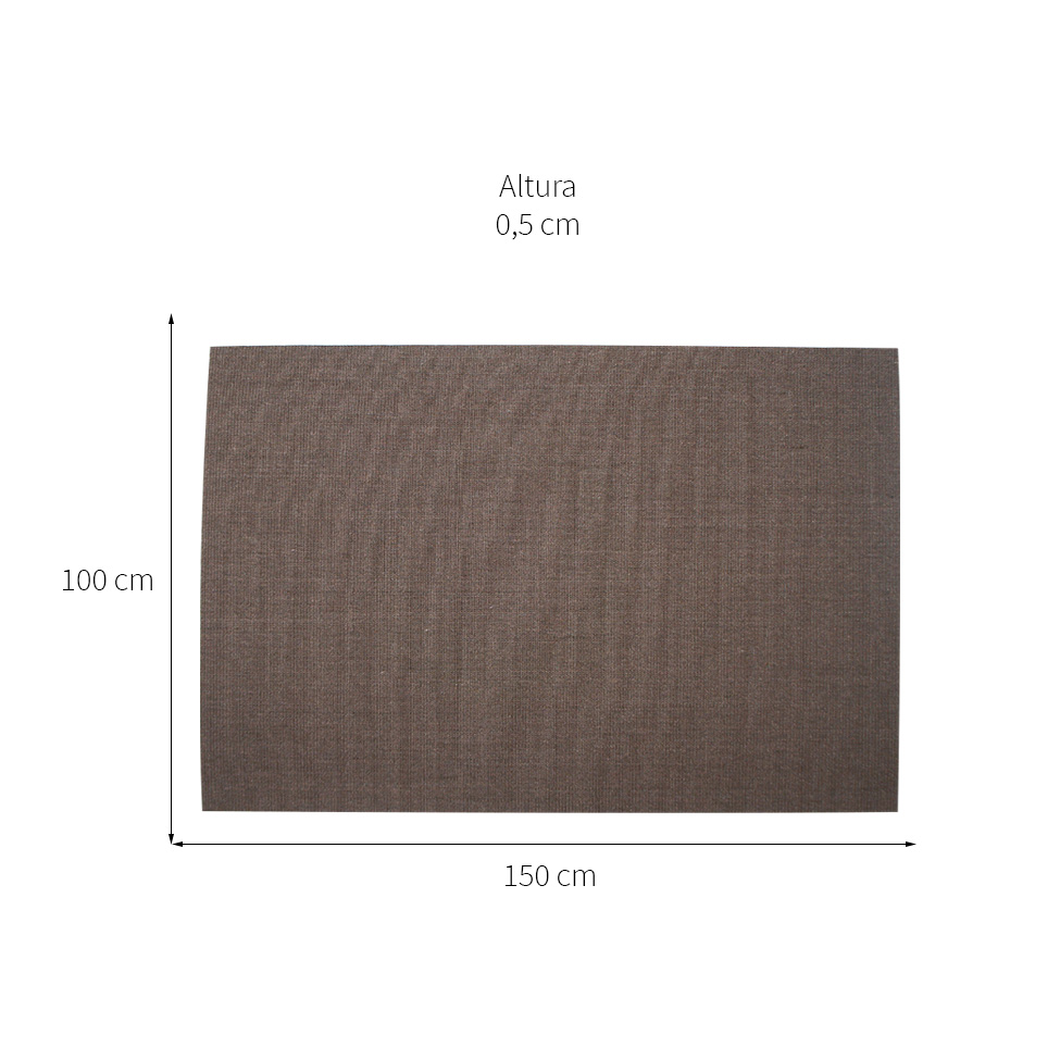 Tapete Natural Retangular Sisal (100x150cm) Marrom