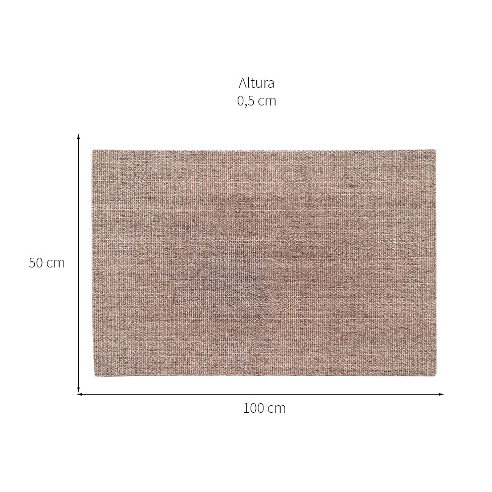 Tapete Natural Retangular Sisal (50x100cm) Kapa