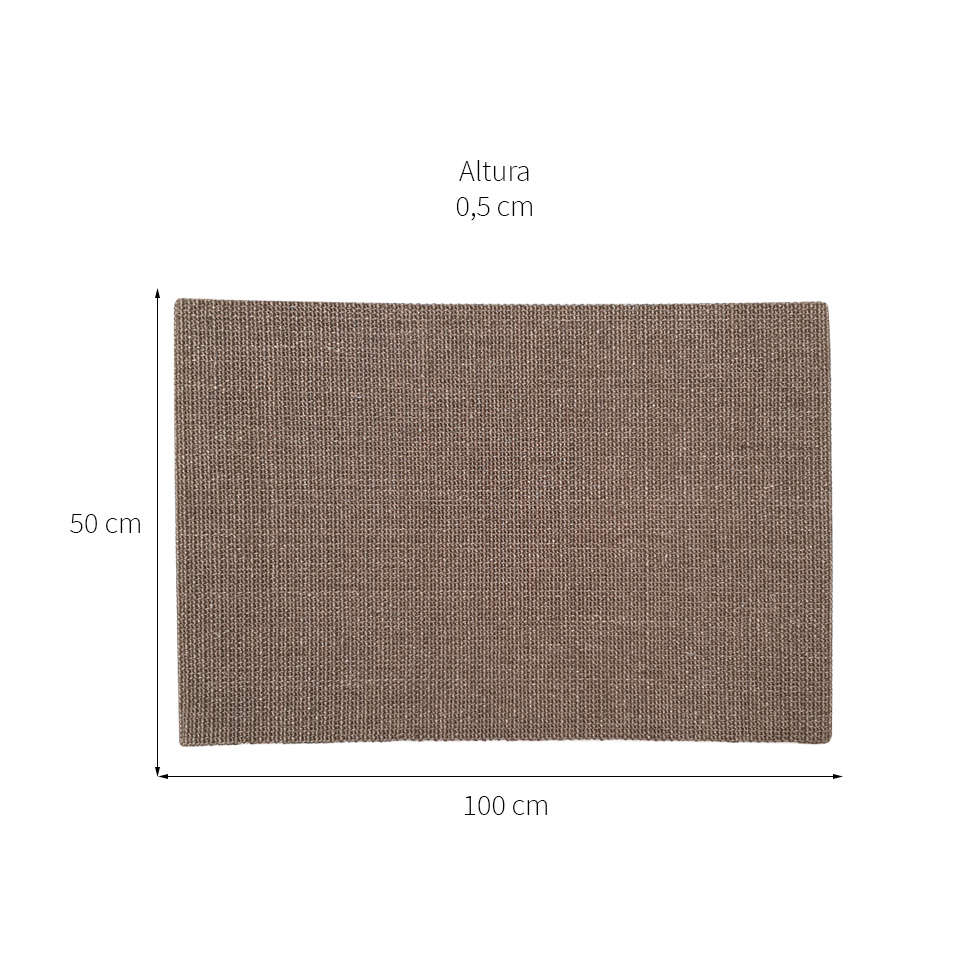 Tapete Natural Retangular Sisal (50x100cm) Marrom