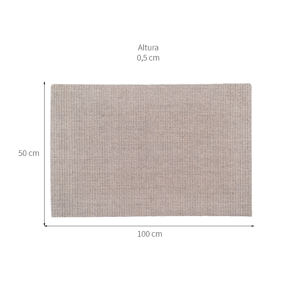 Tapete Natural Retangular Sisal (50x100m) Areia