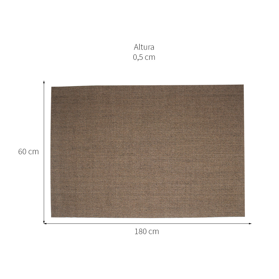 Tapete Natural Retangular Sisal (60x180cm) Camelo