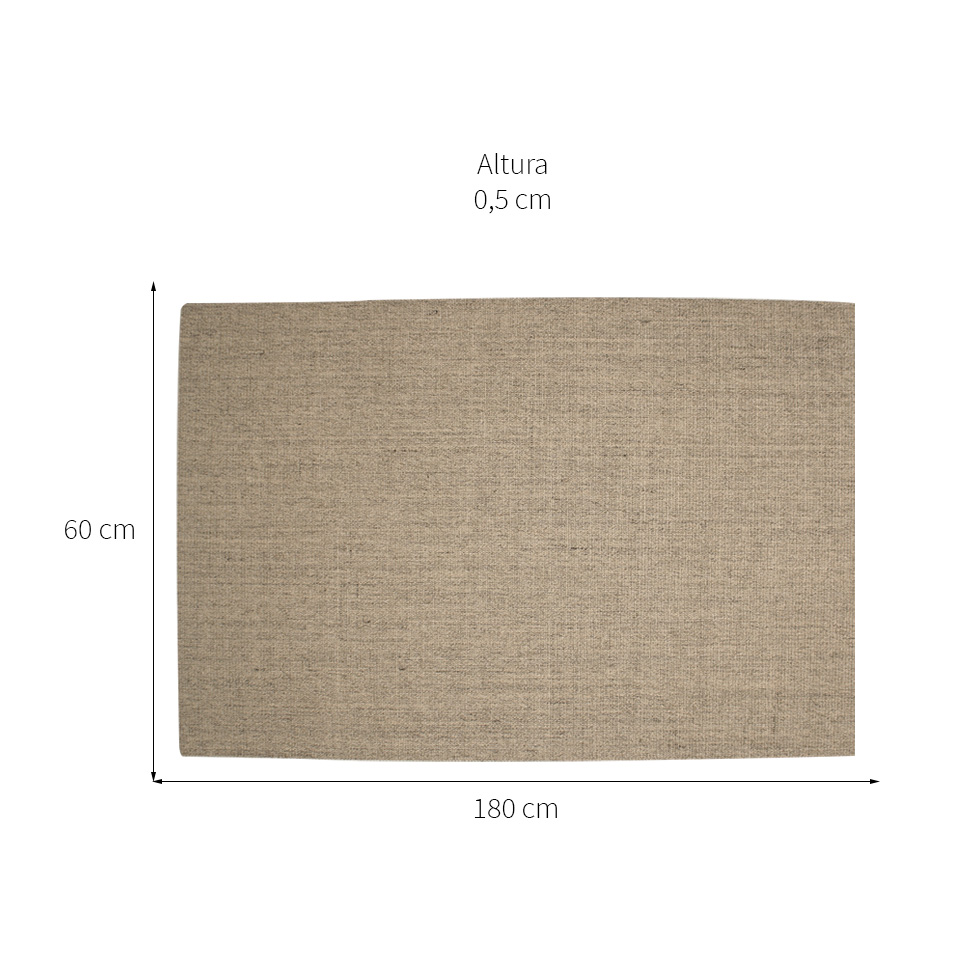 Tapete Natural Retangular Sisal (60x180cm) Polar