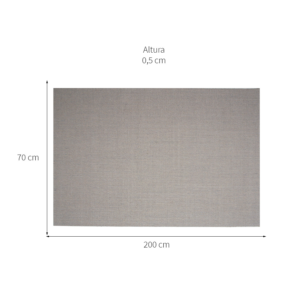 Tapete Natural Retangular Sisal (70x200cm) Areia