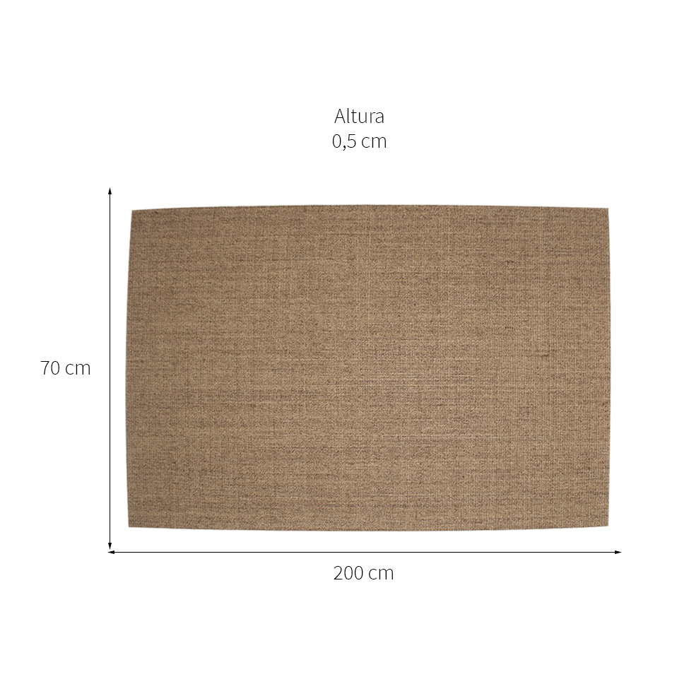 Tapete Natural Retangular Sisal (70x200cm) Kapa
