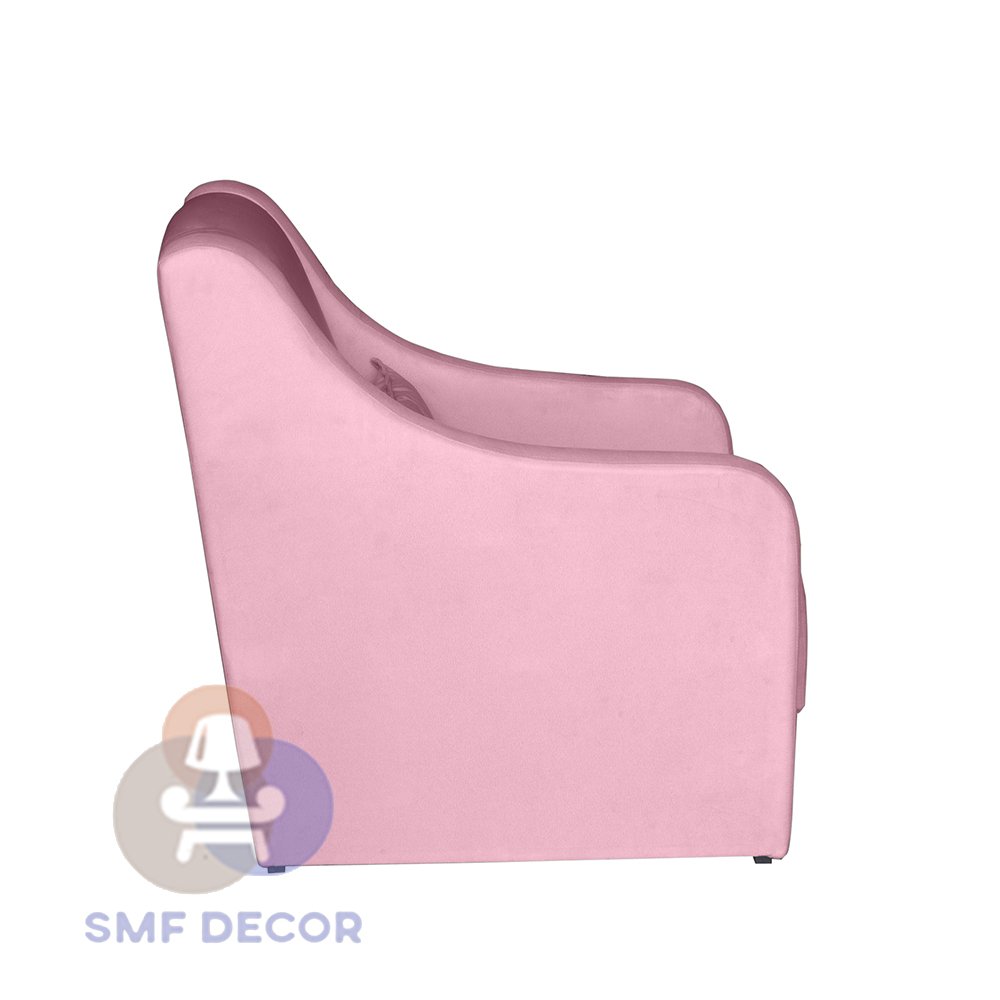 Poltrona para Amamentação Glamour com Almofada Rosê