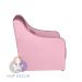 Poltrona para Amamentação Glamour com Puff e Almofada Rosê