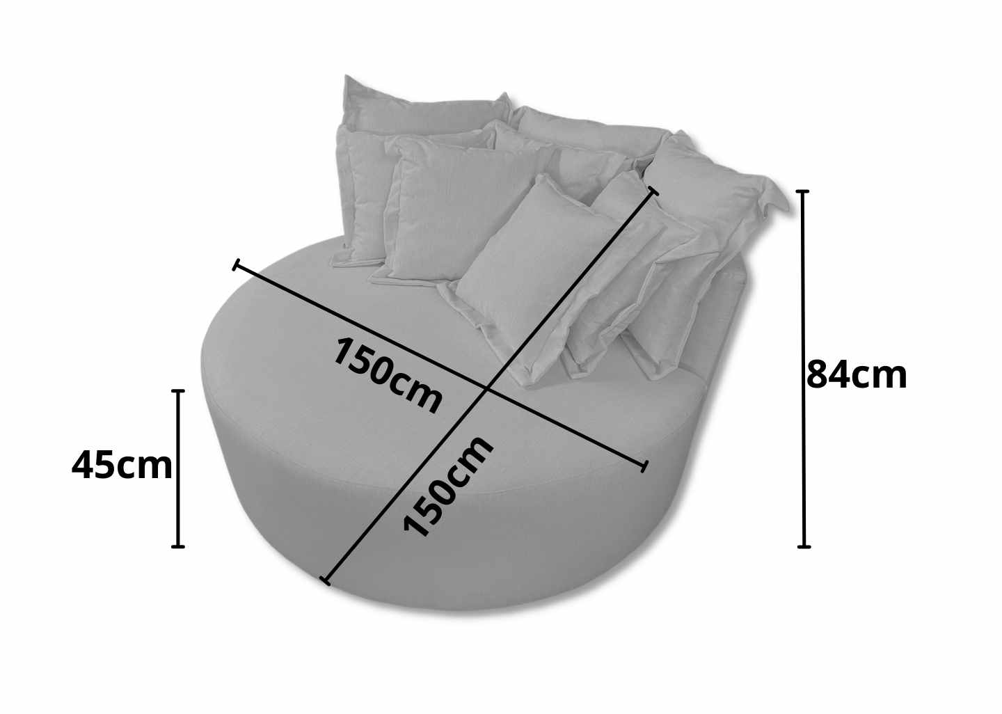 Poltrona Decorativa Redonda - Pol005