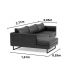 Sofá 2 Lugares Com Chaise - Fab003