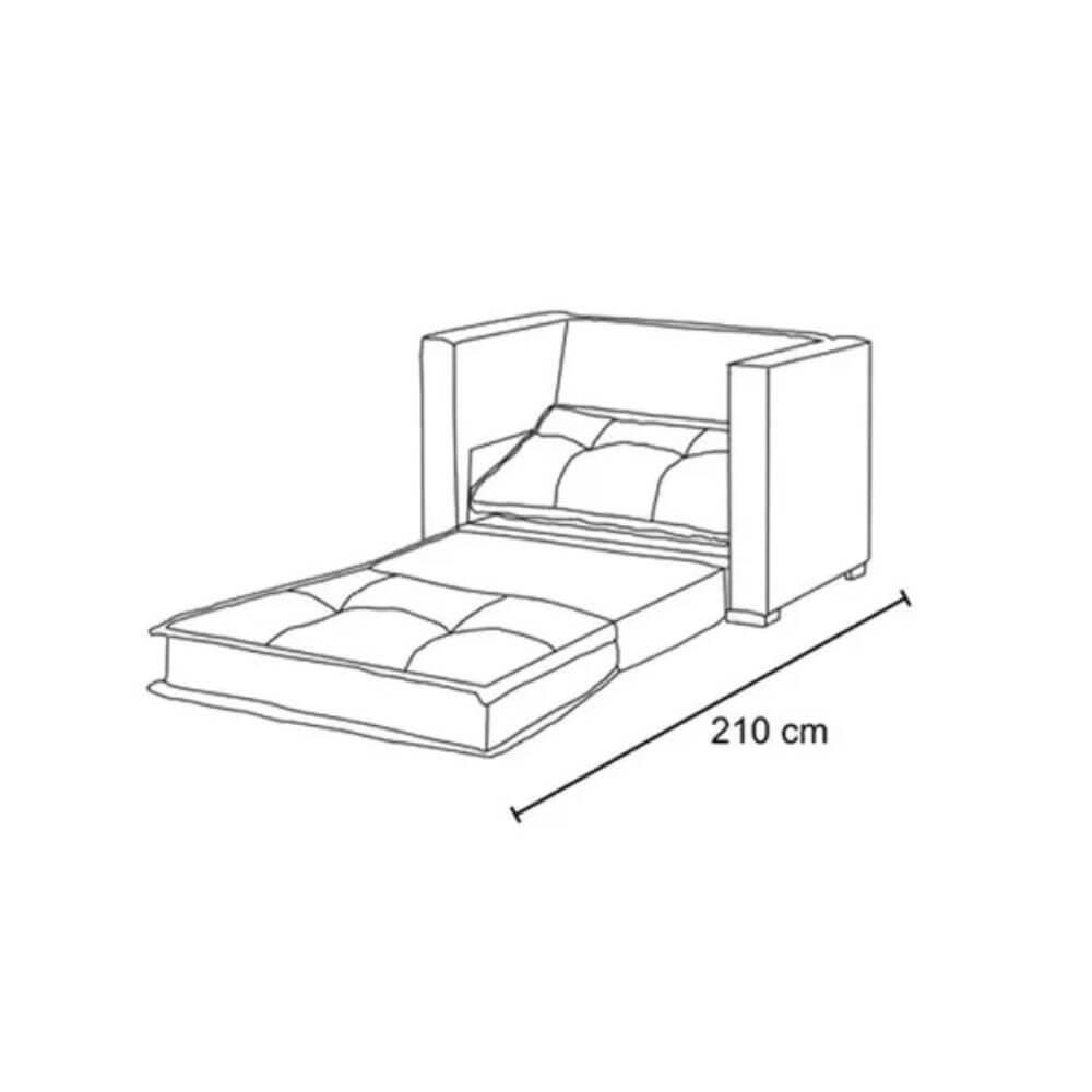 Sofá Cama 1 Lugar - Cam006