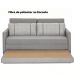 Sofá Cama 2 Lugares Queen 1,76M