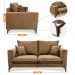 Sofá 2 Lugares Modular Boma 1,70m Boucle Caramelo Sofá inBox