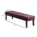 Banco 2 Lugares Theo Veludo Rosa e Imbuia 160 cm
