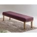 Banco 2 Lugares Theo Veludo Rosa e Mel 140 cm
