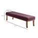 Banco 2 Lugares Theo Veludo Rosa e Mel 140 cm