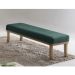 Banco 2 Lugares Theo Veludo Verde e Mel 160 cm