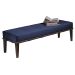Banco Livia Azul e Imbuia 140 cm