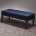 Banco Livia Azul e Imbuia 140 cm