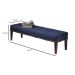 Banco Livia Azul e Imbuia 140 cm