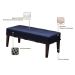Banco Livia Azul e Imbuia 140 cm