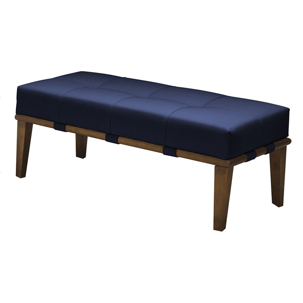 Banco Livia Azul e Mel 100 cm