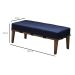 Banco Livia Azul e Mel 100 cm