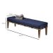 Banco Livia Azul e Mel 140 cm